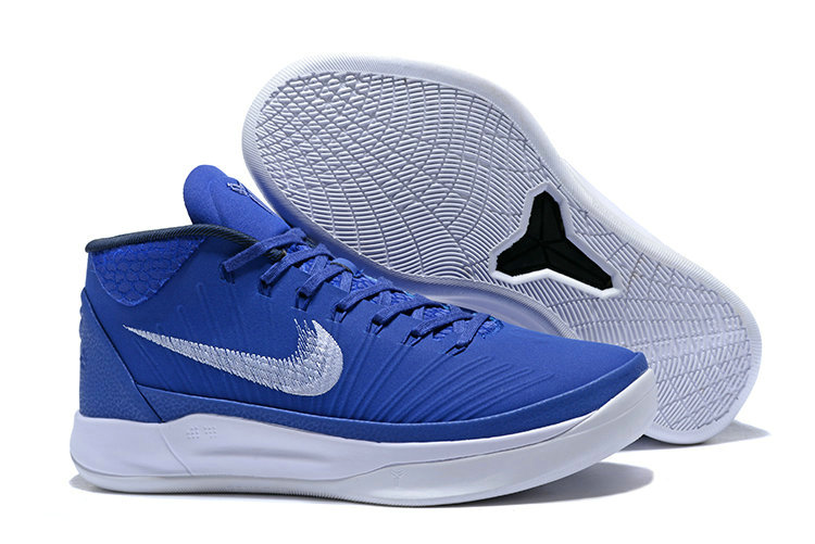 Nike Kobe A.D Mid Blue White Basketball Shoes